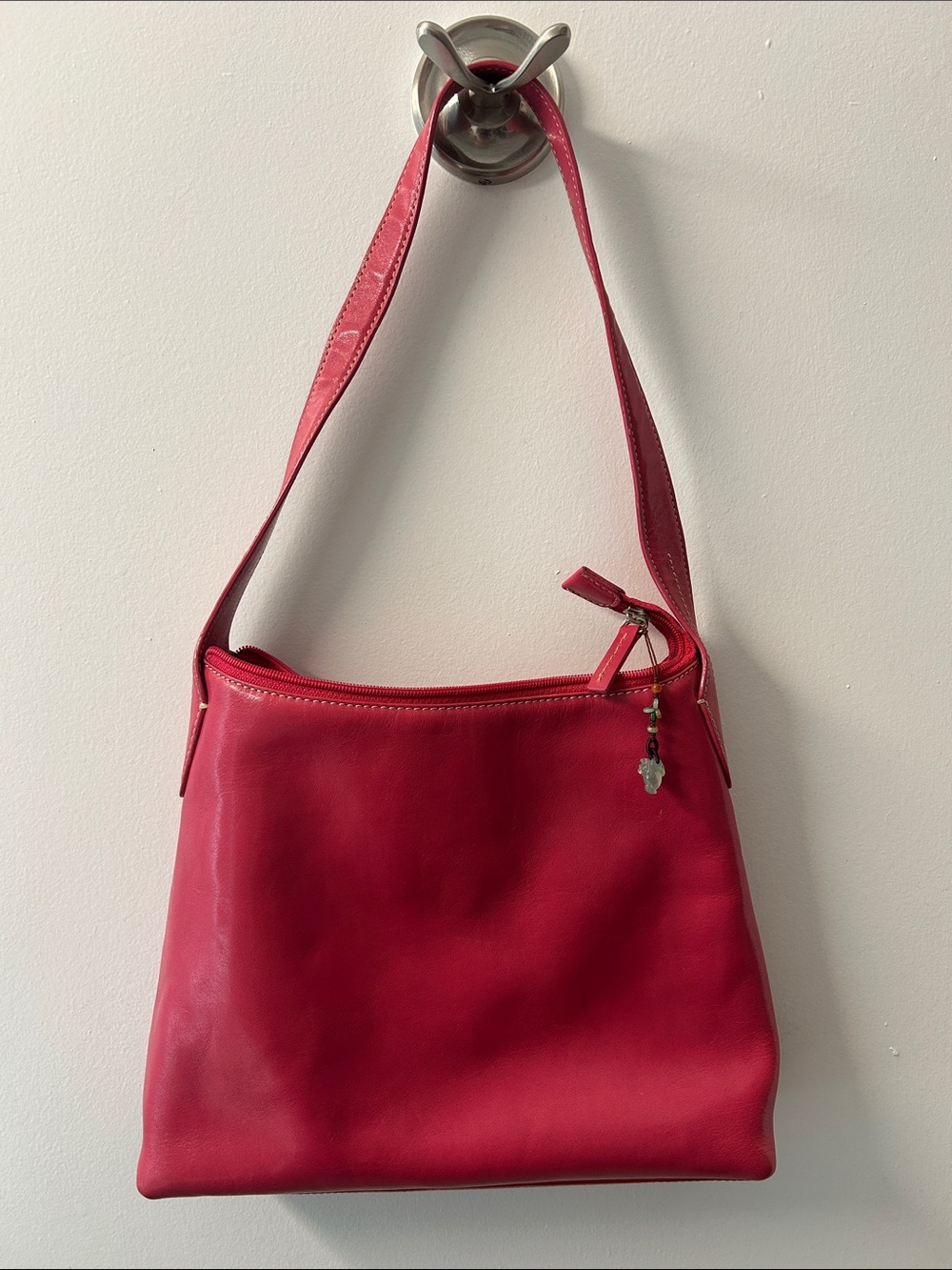 Nordstrom Hot Pink Genuine Leather Shoulder Bag